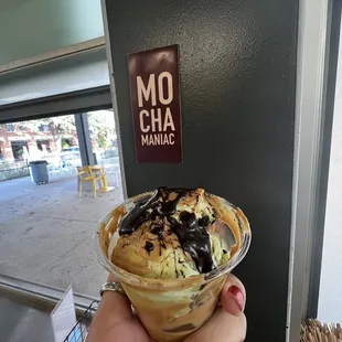 Single Scoop Pistachio Ice Cream