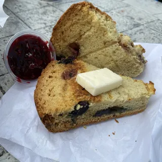 Irish Soda Bread with Butter & Homemade Jam