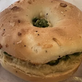 Bagels with Pesto Cream Cheese