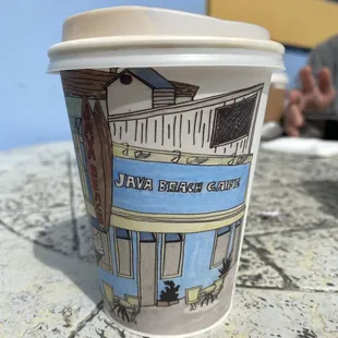 Custom coffee art cups