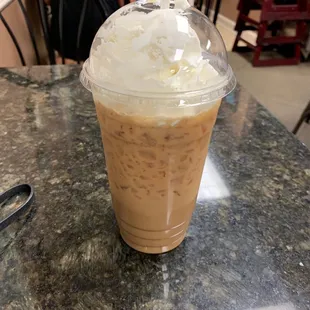 Iced white mocha