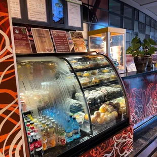 the interior of the cafe