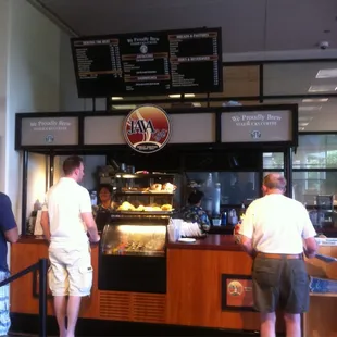 customers at the counter