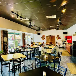 the interior of a coffee shop