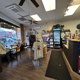 the inside of the restaurant