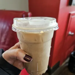 Iced chai latte