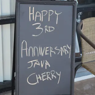 Java Cherry's anniversary