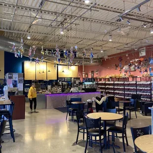 the interior of a coffee shop