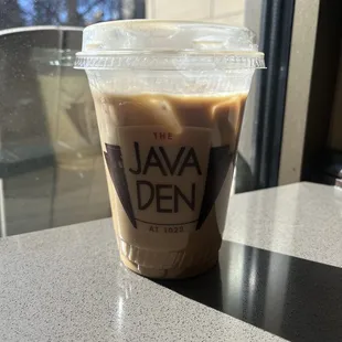 Iced Caramel Latte with Oat Milk