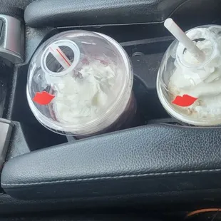 Blueberry bannana amd caramel frappe