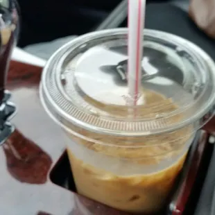 A nice little companion for my commute.  Iced coffee.  I highly recommend a cold drink to cool you down. ;-)