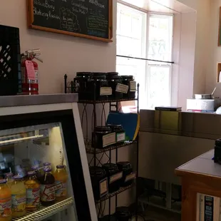 My kind of place.. some treats and other beverages.. a window to serve the folks outside (not a drive up!)