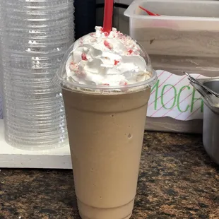 White Chocolate Peppermint Mocha!