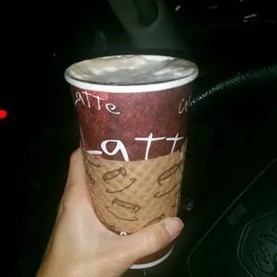 Grande latte $3.75