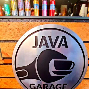 a close up of a sign