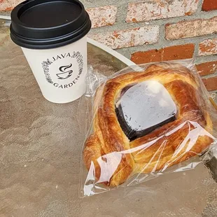 Americana with blueberry Danish excellent and yummy.