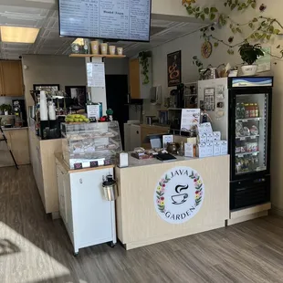 the inside of a coffee shop