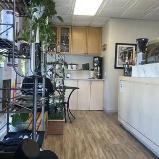 Side area of the cafe