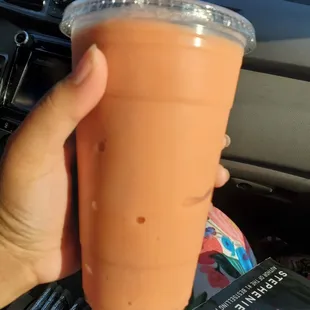 Peach, strawberry, and pina colada  glacier?