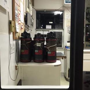 the inside of a coffee shop