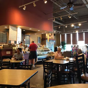 the interior of the restaurant