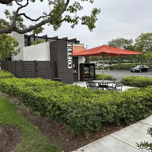 sushi and sashimi, outside
