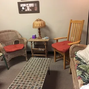 Private seating area