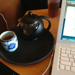 Loose leaf white tea... My favorite here!