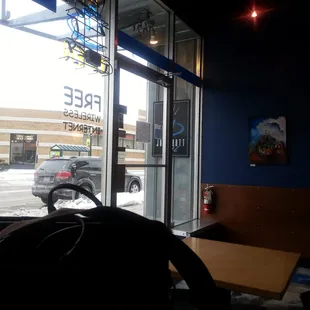 Inside looking out