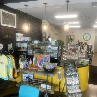 the inside of a coffee shop
