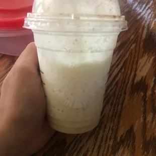 THIS is what blended chai is supposed to look like with whip....