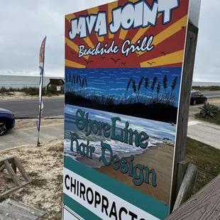 The building houses a few different businesses