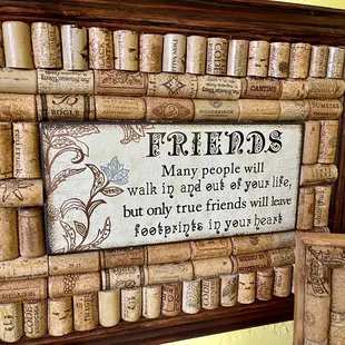 Cool art hanging in women's restroom