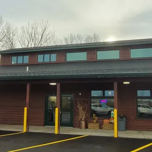 the outside of the building