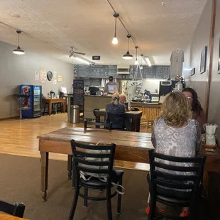 people sitting at tables