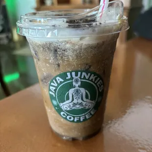Oreo cookie latte