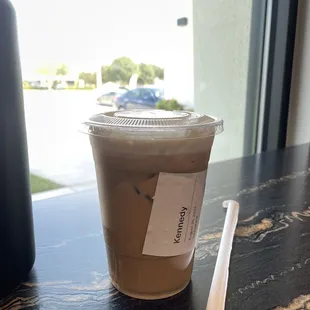 Sf vanilla, lavender latte- oat milk