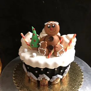 Gingerbread man cake