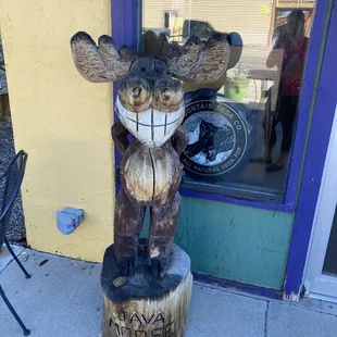 the front entrance of a business