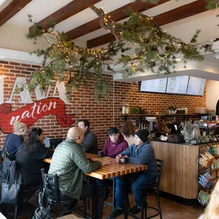 Indoor seating Java Nation Kensington!