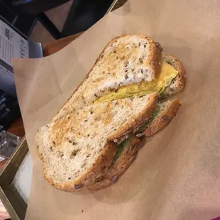 Egg Avocado Tomato Sandwich