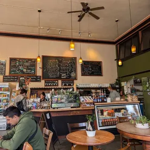 interior, sushi and sashimi