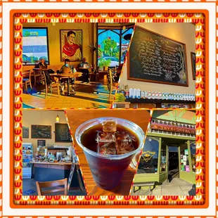 Montage of images from Java on Ocean Coffee House