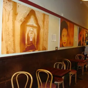 the interior of a coffee shop