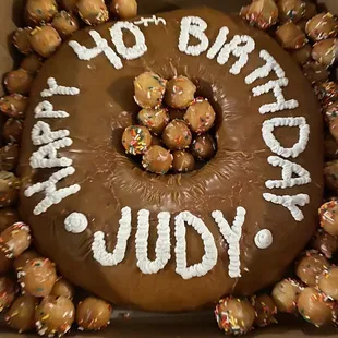 Smallest size maple glazed donut cake for $29.99.