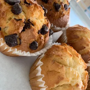 a variety of muffins