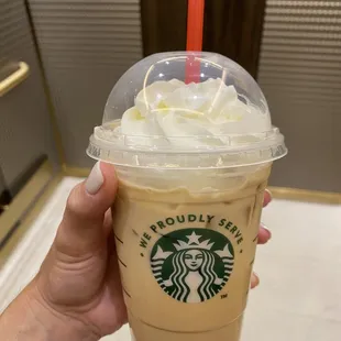 Iced white chocolate mocha latte 6/4/22