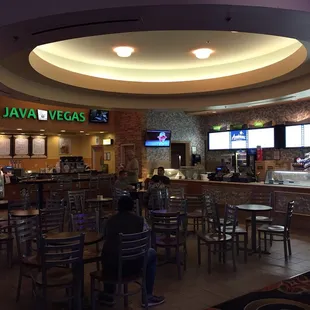 the interior of a restaurant