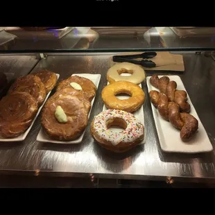 a variety of pastries