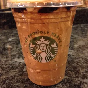 They make a delicious blended mocha. And cheaper than Starbucks.